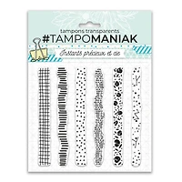 Planche de tampons transparents - Masking tape déco