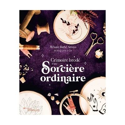 Grimoire brodé d'une sorcière ordinaire