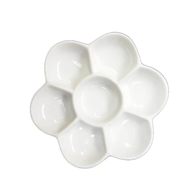 7-Well Flower Porcelain Palette