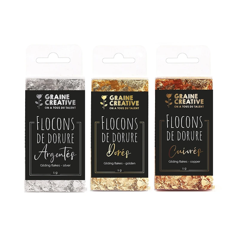 Flocons de dorure : 1 g - Cuivre
