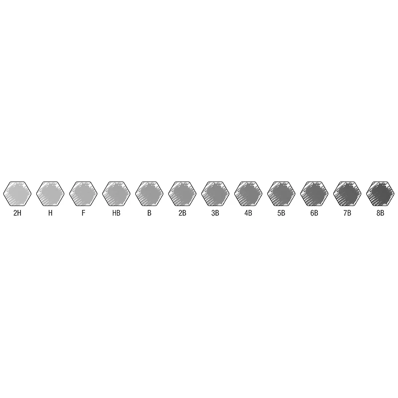 Set of 6 Graphite Pencils