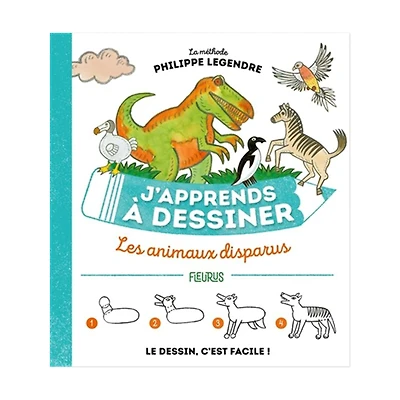 J'apprends à dessiner les animaux disparus - French Ed