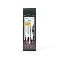 Ensemble 4 feutres pinceaux Pitt sepia