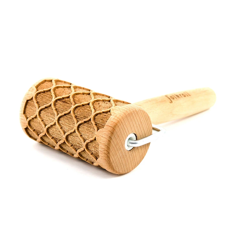 Mini rouleau à pâtisserie embossé - motif arabe                