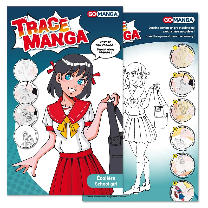 Trace Manga Stencil