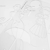 Trace Manga Stencil