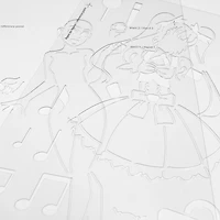 Trace Manga Stencil - Magical Girl