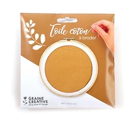 Cotton Embroidery Canvas : 45 x 60 cm - Camel