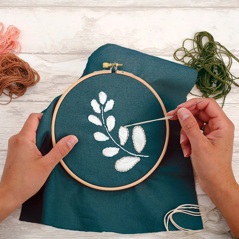 Cotton Embroidery Canvas : 45 x 60 cm - Camel