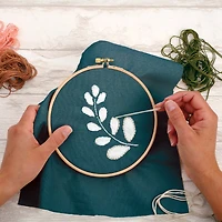 Cotton Embroidery Canvas : 45 x 60 cm - Camel