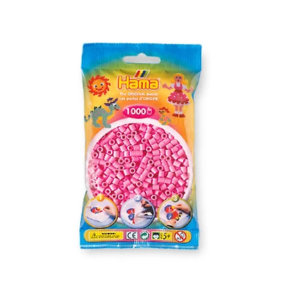 Pqt. 1000 perles Hama Midi - rose pastel