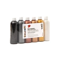 Gouachi Washable Tempera Set - Metallic, 6 x 4 oz