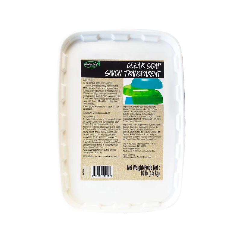 Savon transparent à la glycérine
