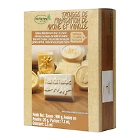 Handmade vanilla oatmeal exfoliant soap kit