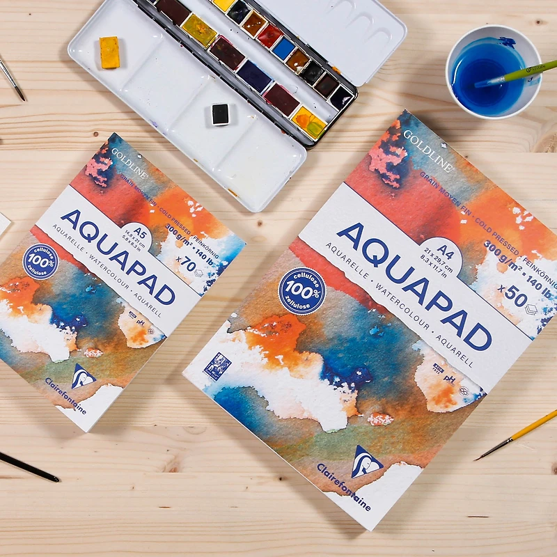 10-Sheet Goldline Aquapad - Cold Pressed