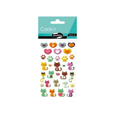 Cooky Stickers - Cats & Hearts