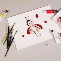 Pochette papier gouache acrylique - blanc
