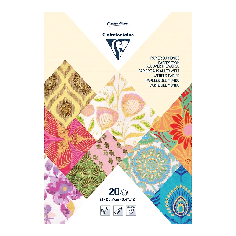 A4 Artisanal Paper Pack - Yellow/Orange