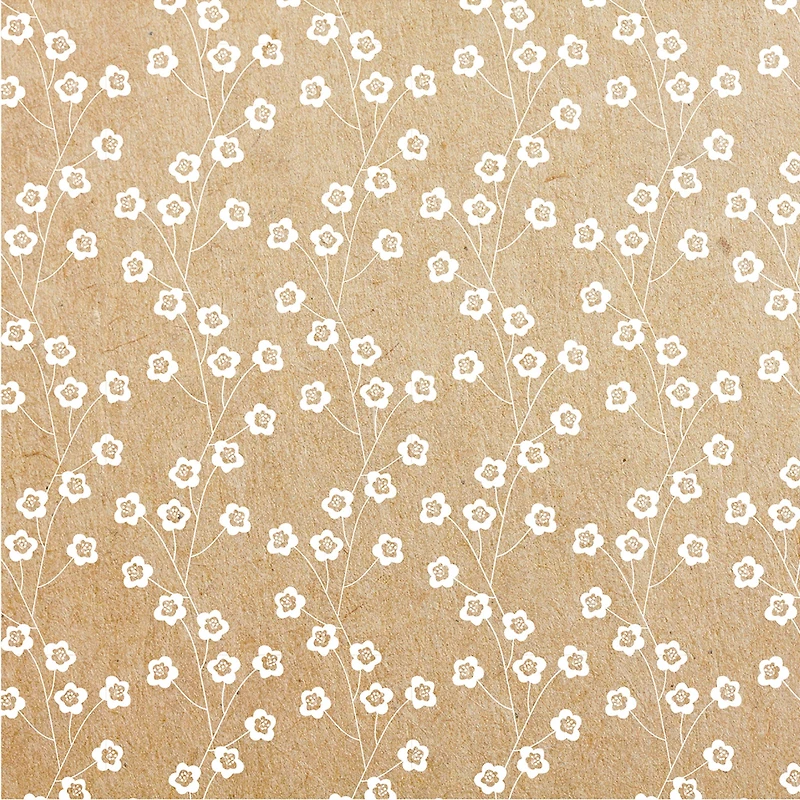 A4 Printer Paper Pad - Floral Kraft