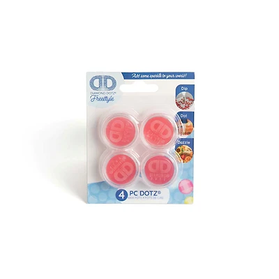 Ens. 4 pots de cire Diamond Dotz