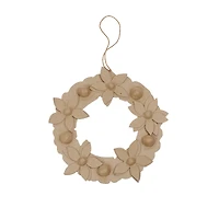 Couronne de fleurs en papier mâché