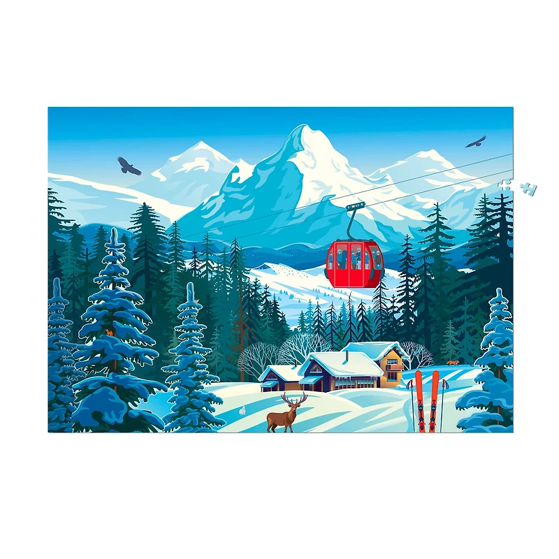 1,000-Piece Puzzle - "Mountain Village"