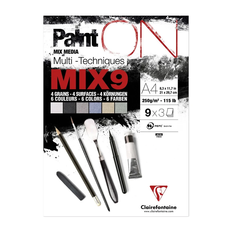 Paint'ON Mix 9 Glued Pad
