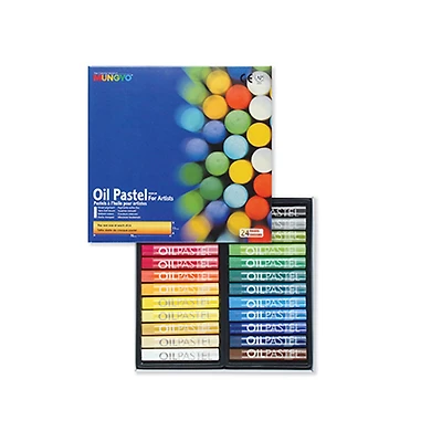 Ens. 24 pastels à l'huile pour artistes