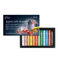 Ens. 24 pastels à l'huile tendres pour artistes