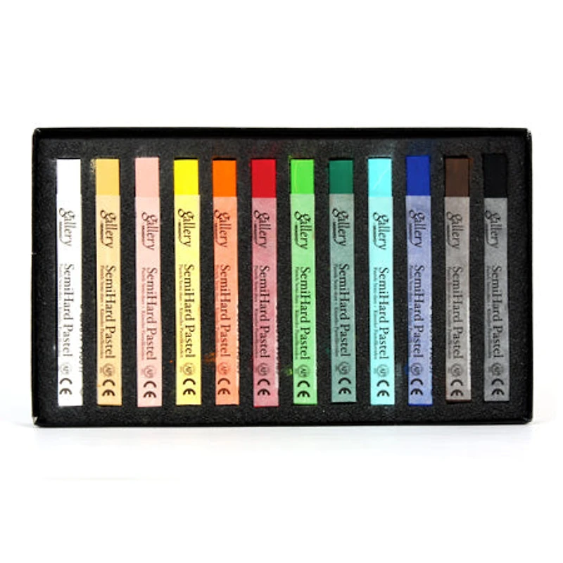 Mungyo Semi-Hard Pastel Box 12 Assorted