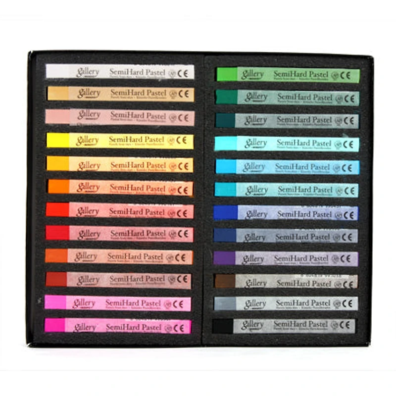 Mungyo Semi-Hard Pastel Box 24 Assorted