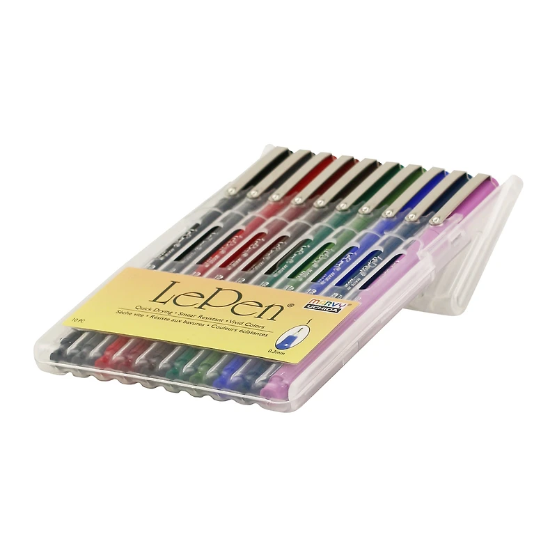 10-Pack Le Pen Fineliners - Dark Colours