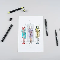 Ens. complet marqueur Sketcher - pointe biseautée