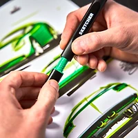 Ens. complet marqueur Sketcher - pointe biseautée