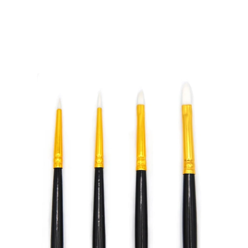 Pinceaux de détails synthétiques, paquet de 4