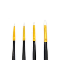 Pinceaux de détails synthétiques, paquet de 4