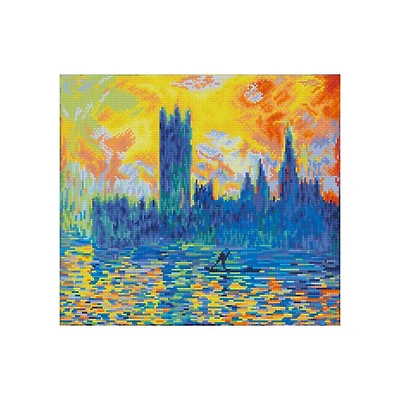Kit créatif Diamond Dotz - Le parlement de Londres, Monet