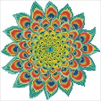 Kit créatif Diamond Dotz - mandala paon