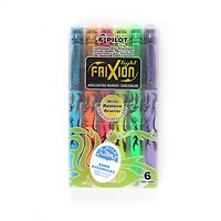 Set of 6 Erasable Frixion Highlighters