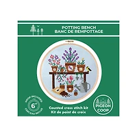 DIY Cross Stitch Kit - Potting Bench