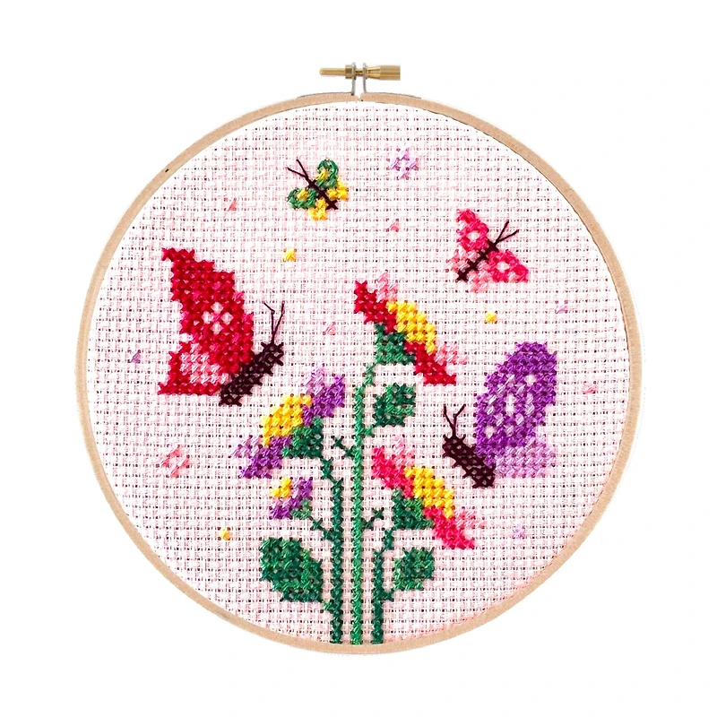 DIY Cross Stitch Kit - Butterfly Garden