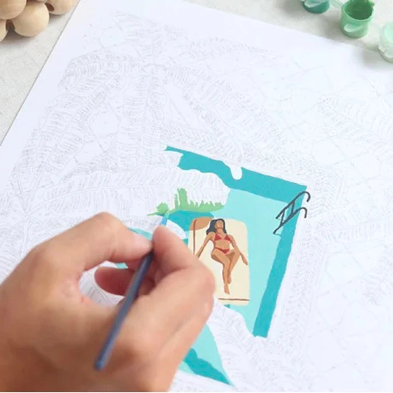 Petit Pinceau Paint by Numbers Kit - "Daydreaming"