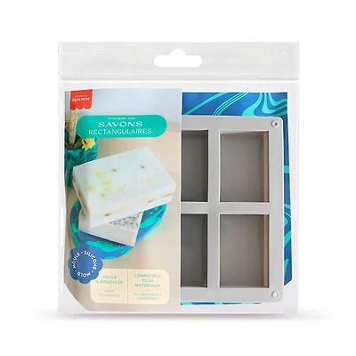 Ens. 6 moules en silicone - rectangles