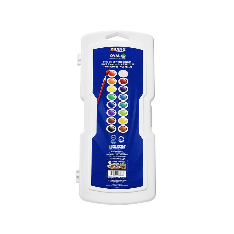 16-Colour Oval Pan Watercolour Set
