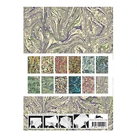 Gift & Creative Paper Book - Marbled Paper Designs