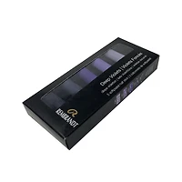 Ens. 5 demi-pastels tendres - violet foncé