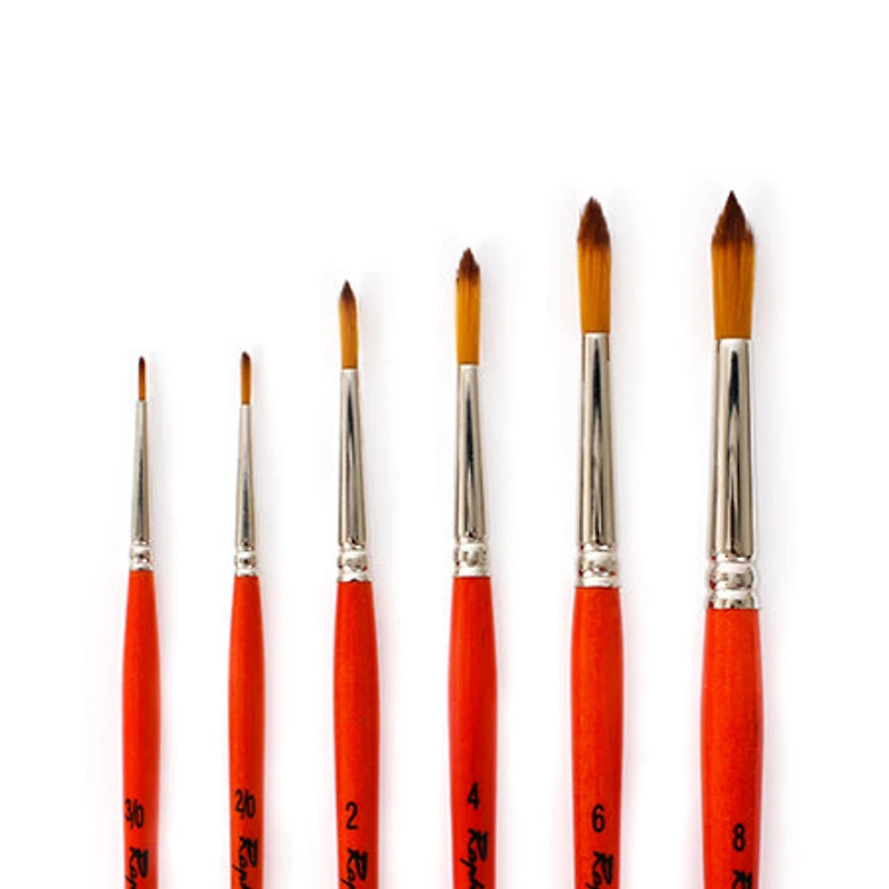 Kaërell S Orange Paintbrushes - Round