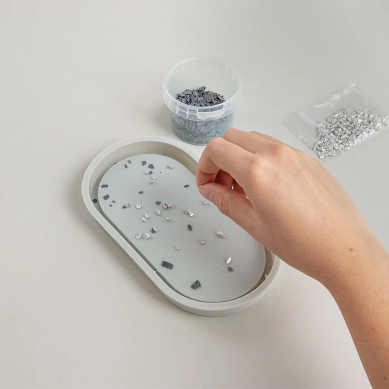 Sous-verre en terrazzo DIY