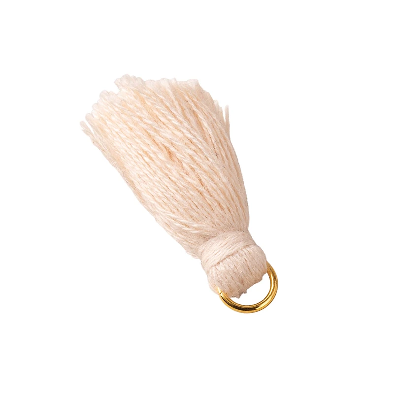 6-Pack Cotton Tassels - Neutral Colours