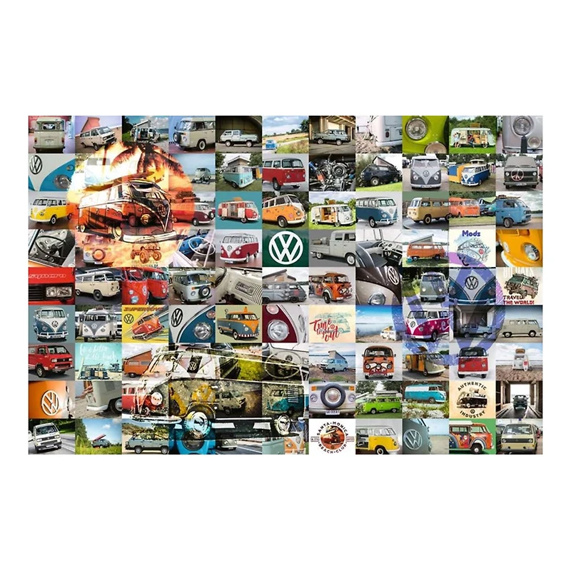 "99 VW Campervan Moments" Adult Puzzle - 3,000 Pieces